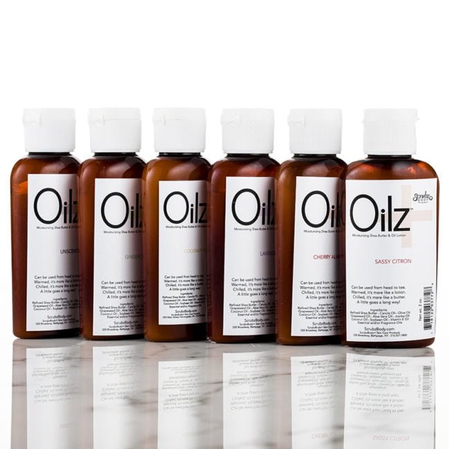 Oilz+ Shea Butter and Oil lotion 2 oz bottles