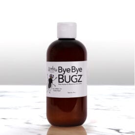 Bye Bye Bugz 8 oz with marble floor