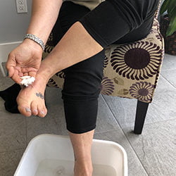 Oh my achy, stinky feet! Best Foot Scrub Treatment to the rescue!