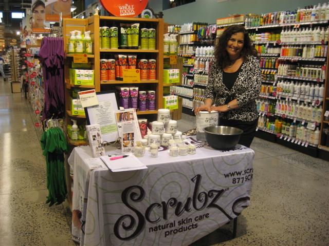 Roberta from ScrubzBody does a demo at Whole Foods