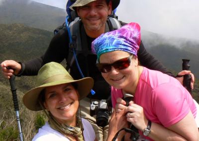 Lee, Michelle and Roberta on Kilimanjaro Mountain