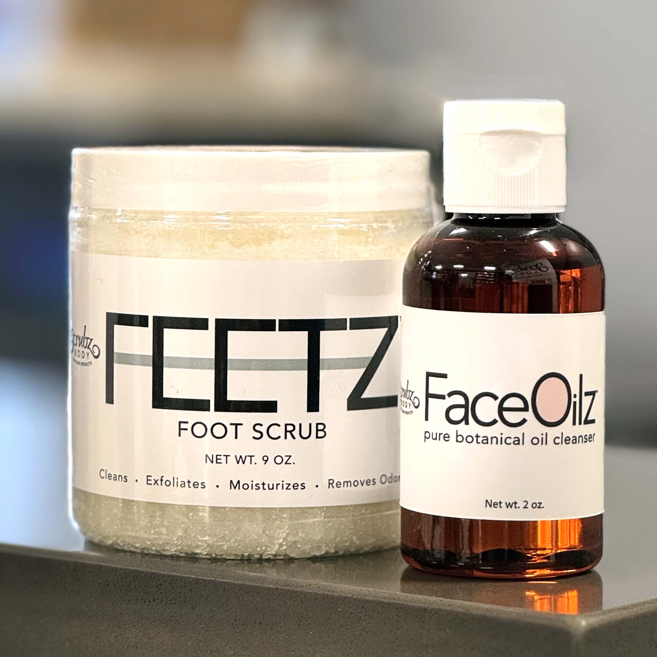 feetz and face oilz duo