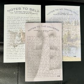 Jot Down Journal Series : Notes to Self ~ Notes to The Universe ~ Notes to My Travel Self