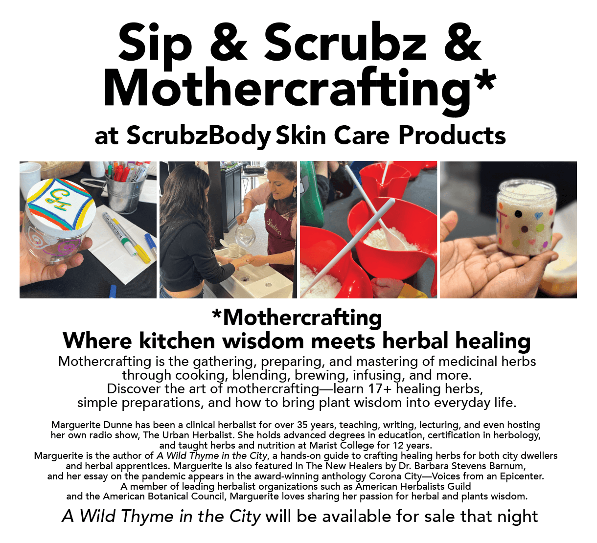 Sip and Scrubz and Mothercrafting